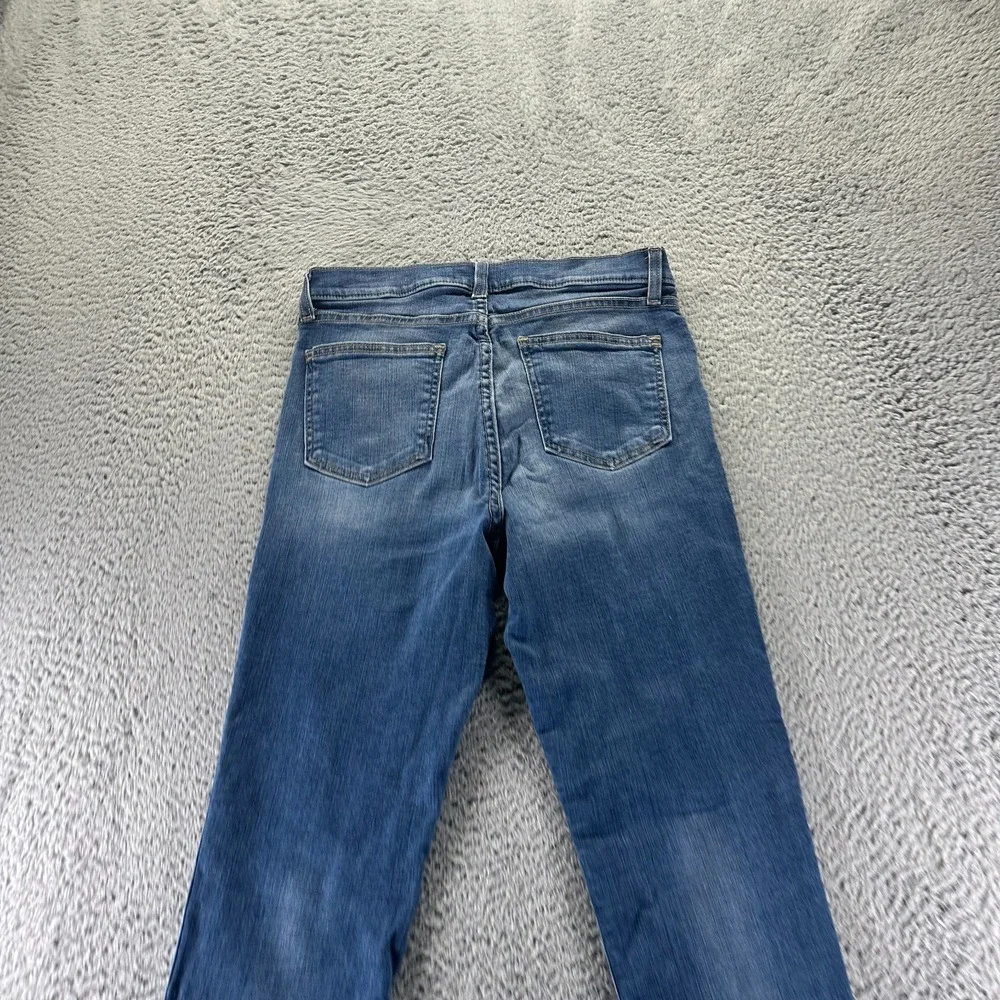 Kirkland Signature Jeans Women 8 Blue Cotton Denim Skinny Hi-Rise Faded Workwear